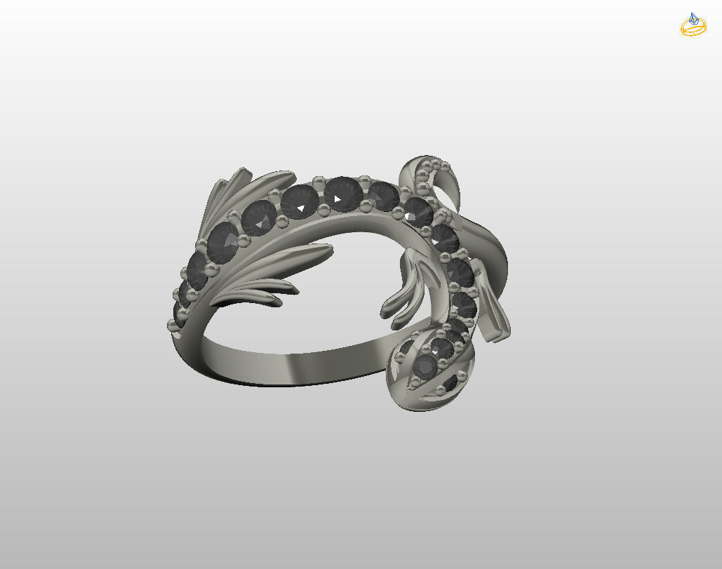 Ring lizard 3D print model_41