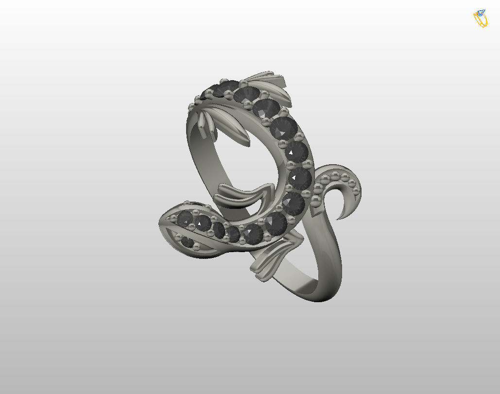 Ring lizard 3D print model_37