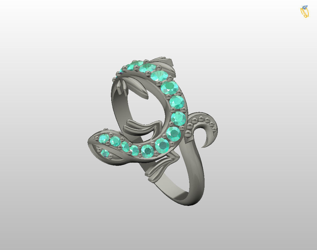 Ring lizard 3D print model_24