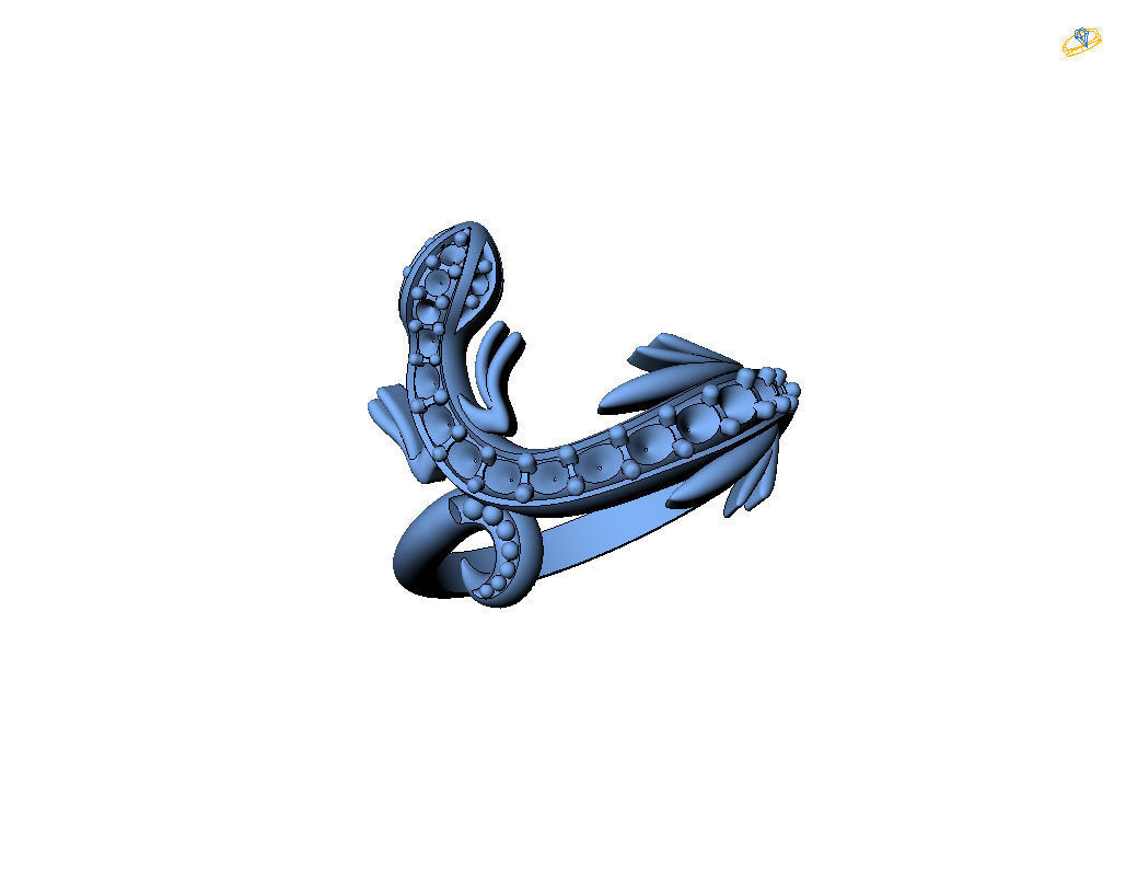 Ring lizard 3D print model_42