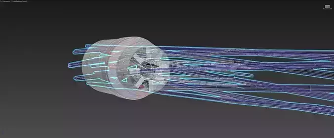 Regenerative Vortex Thruster - Efficiency Booster Nozzle 3D model
