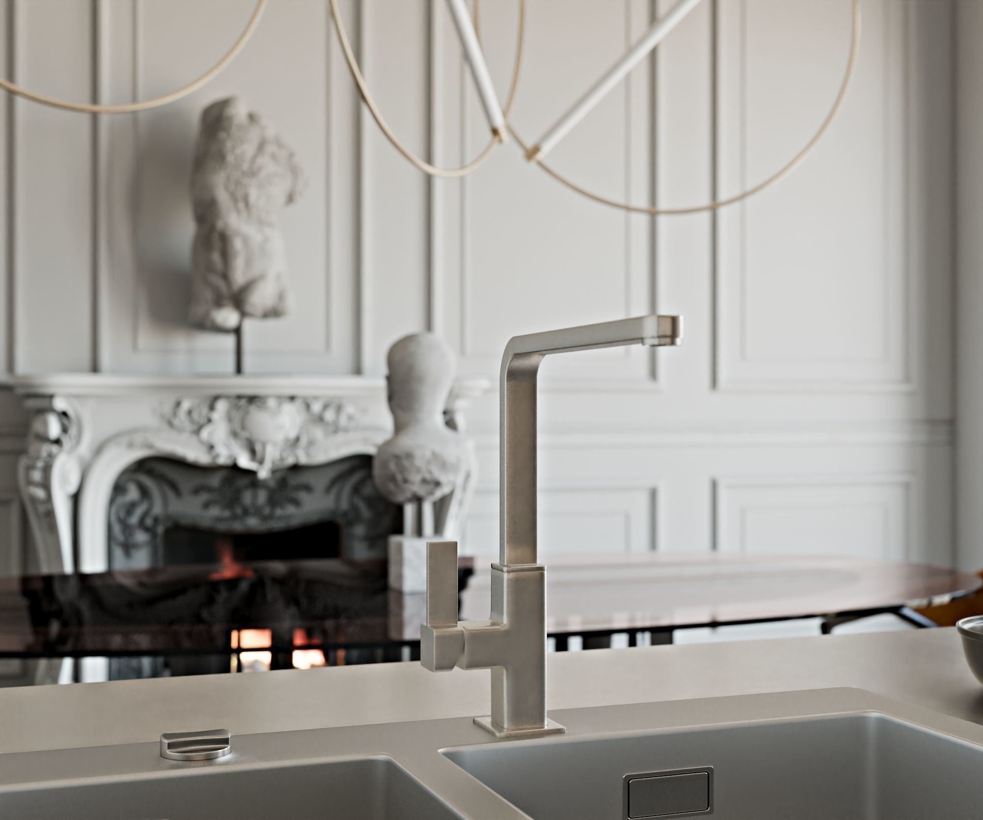 NeoClassic Kitchen 3D model_5