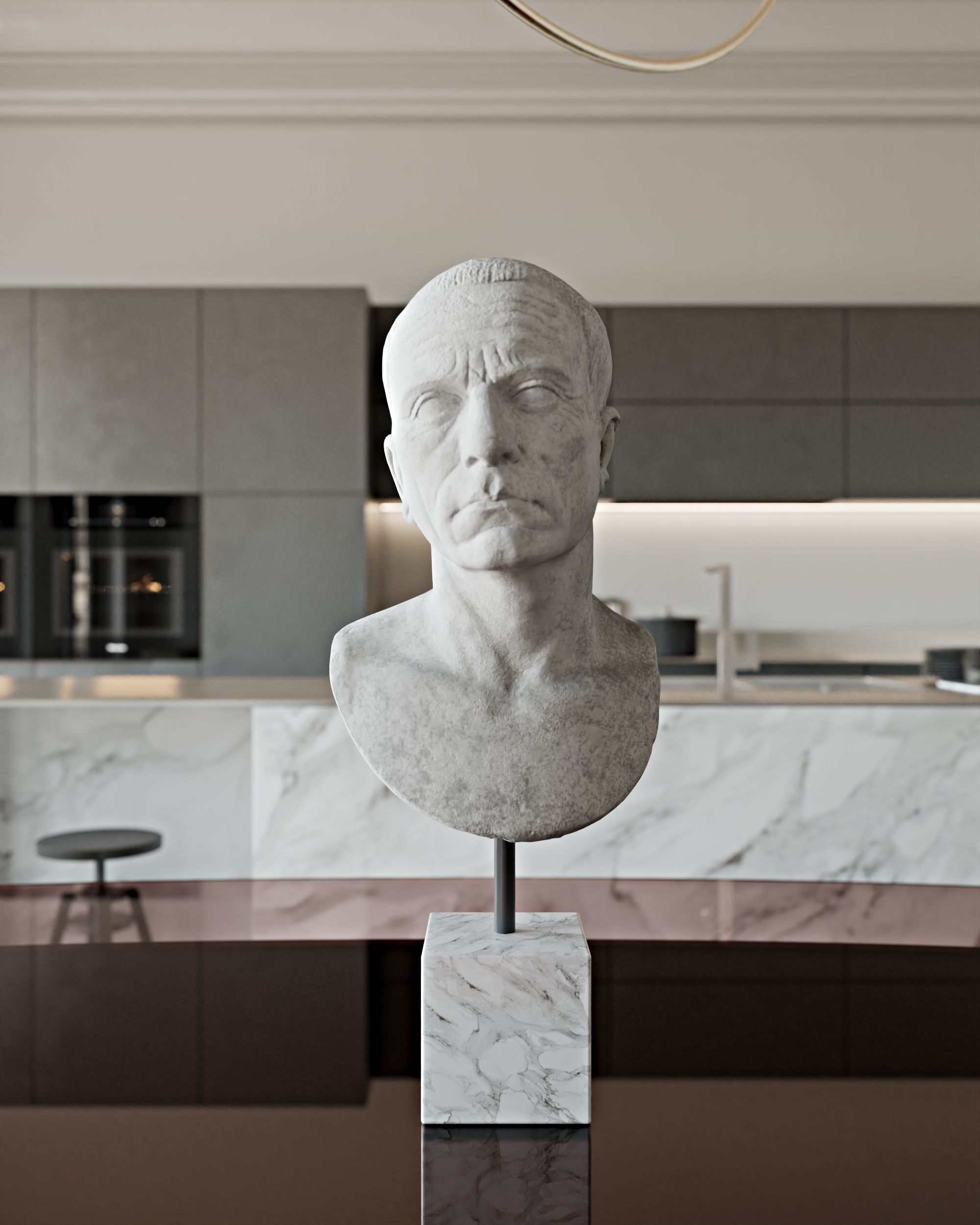 NeoClassic Kitchen 3D model_6