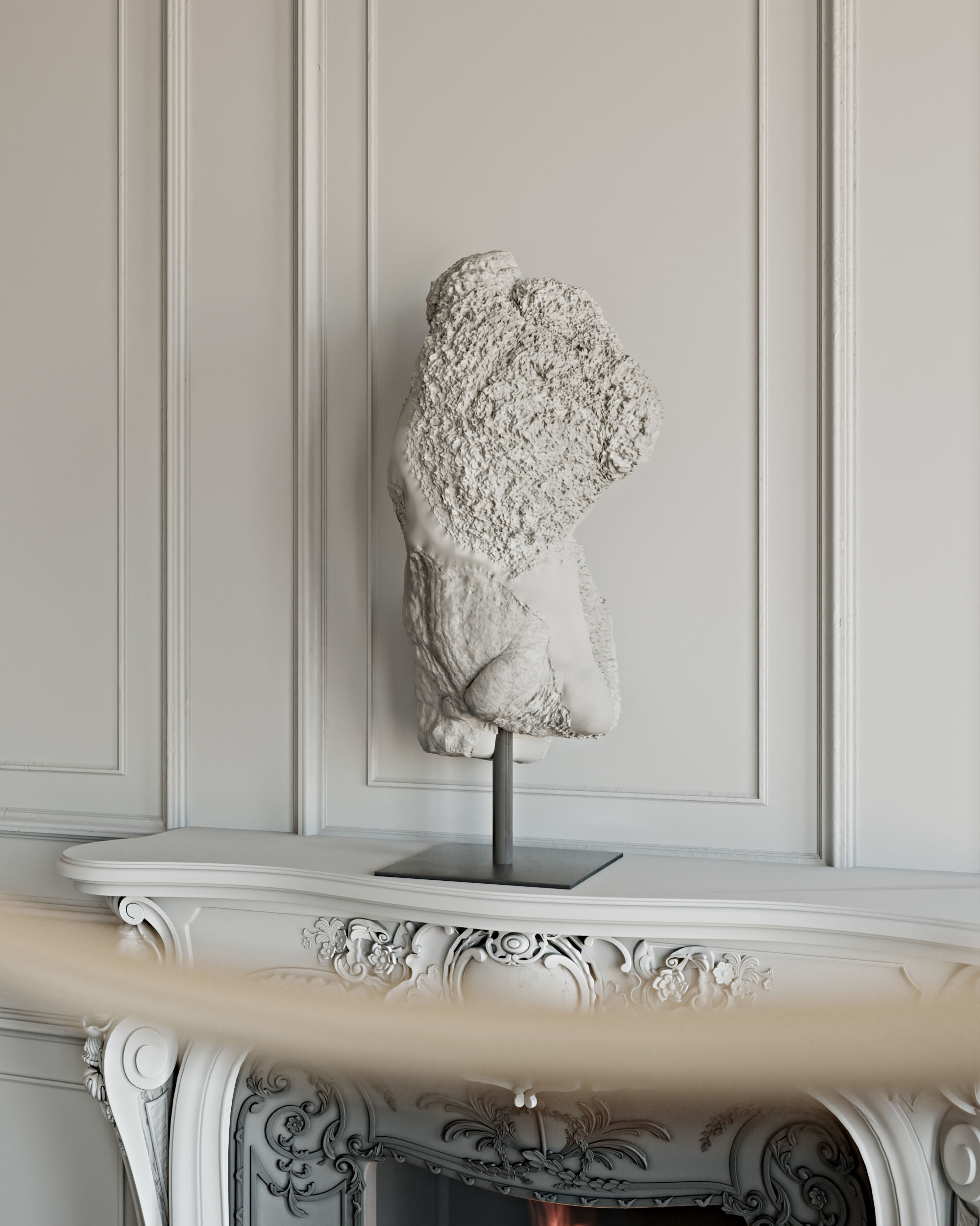 NeoClassic Kitchen 3D model_7