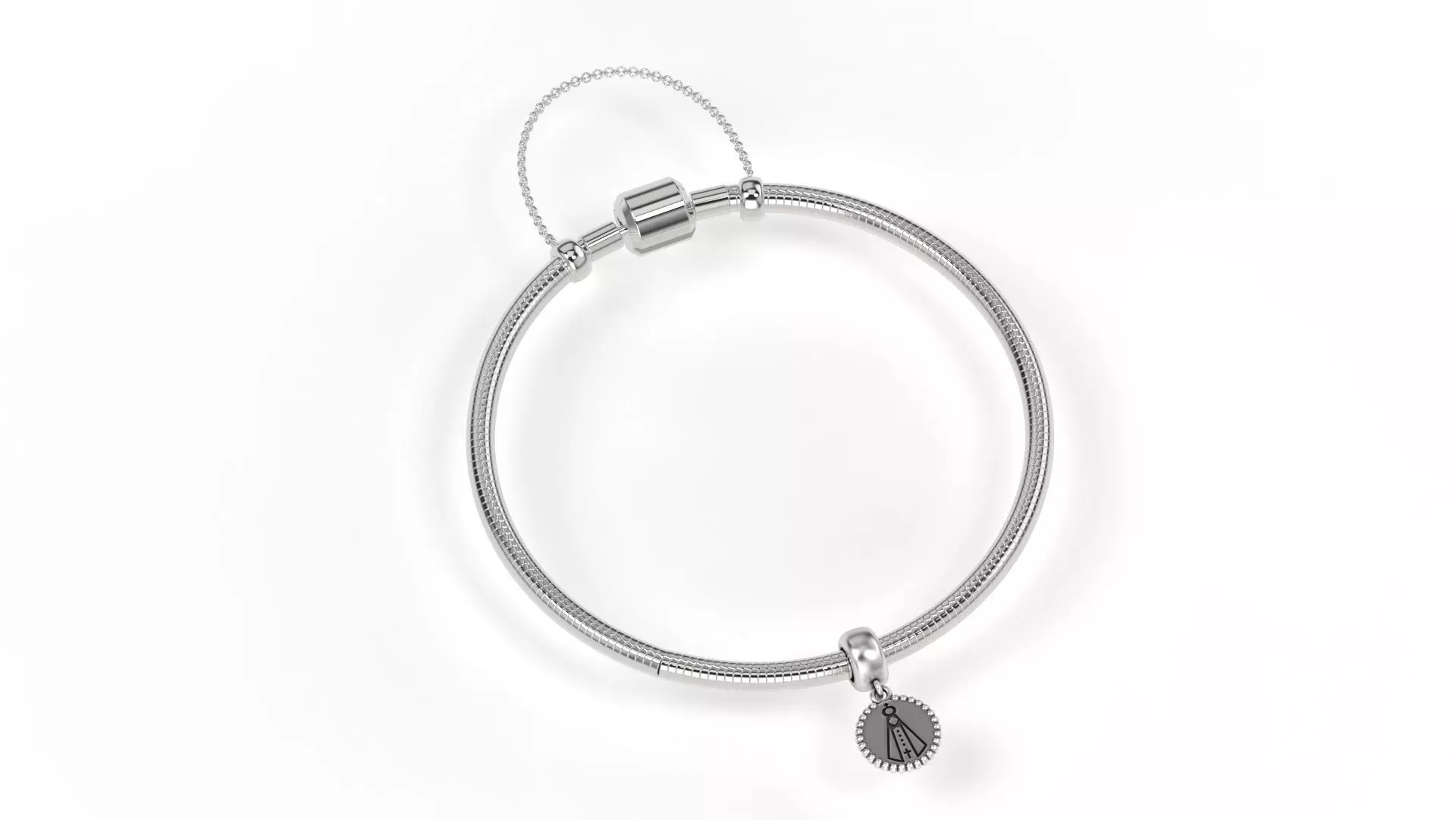 Our Lady of the Apparition Charm 3D print model_0