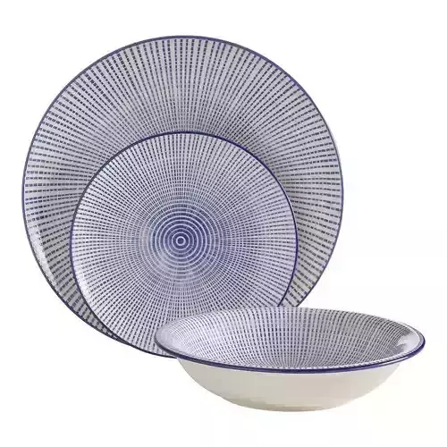 Bellicent  Dinnerware Set  - 2 Plates - 1 Bowl
