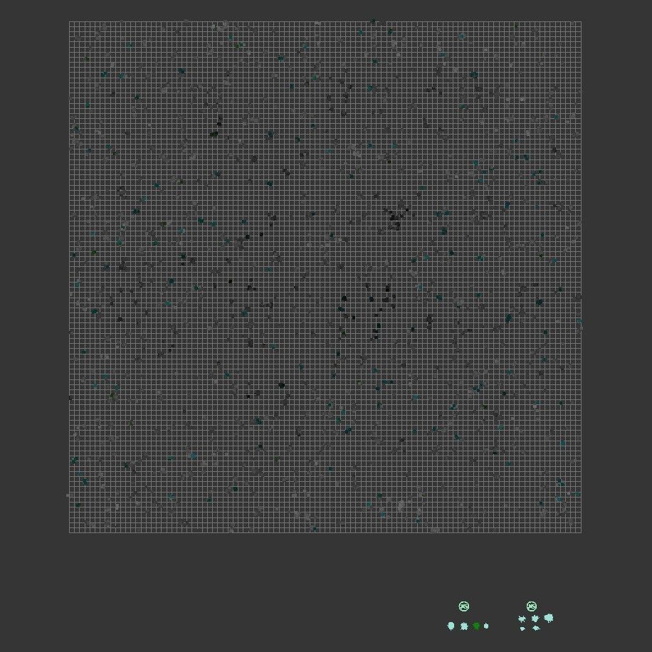 Grass with dandelions 3D model_6