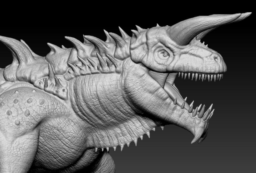 Tarrasque - 3D Print saber-toothed tyrannosaurus action figure 3D print model_1