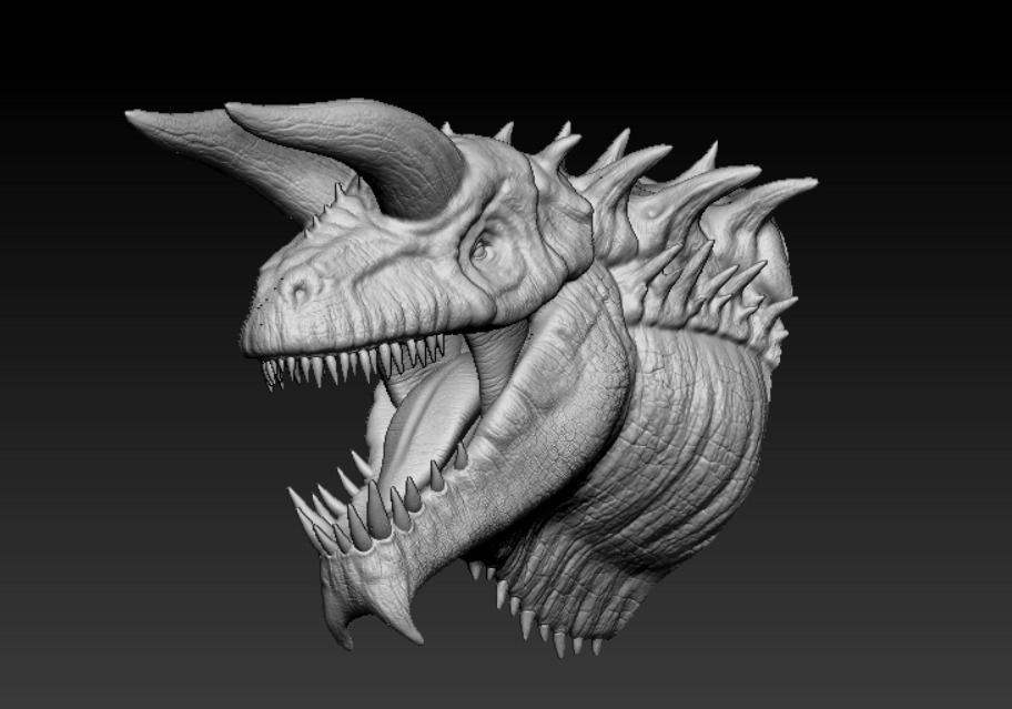 Tarrasque - 3D Print saber-toothed tyrannosaurus action figure 3D print model_4