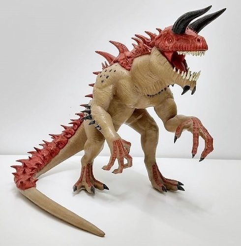 Tarrasque - 3D Print saber-toothed tyrannosaurus action figure 3D print model