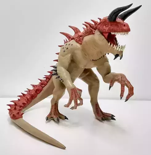 Tarrasque - 3D Print saber-toothed tyrannosaurus action figure