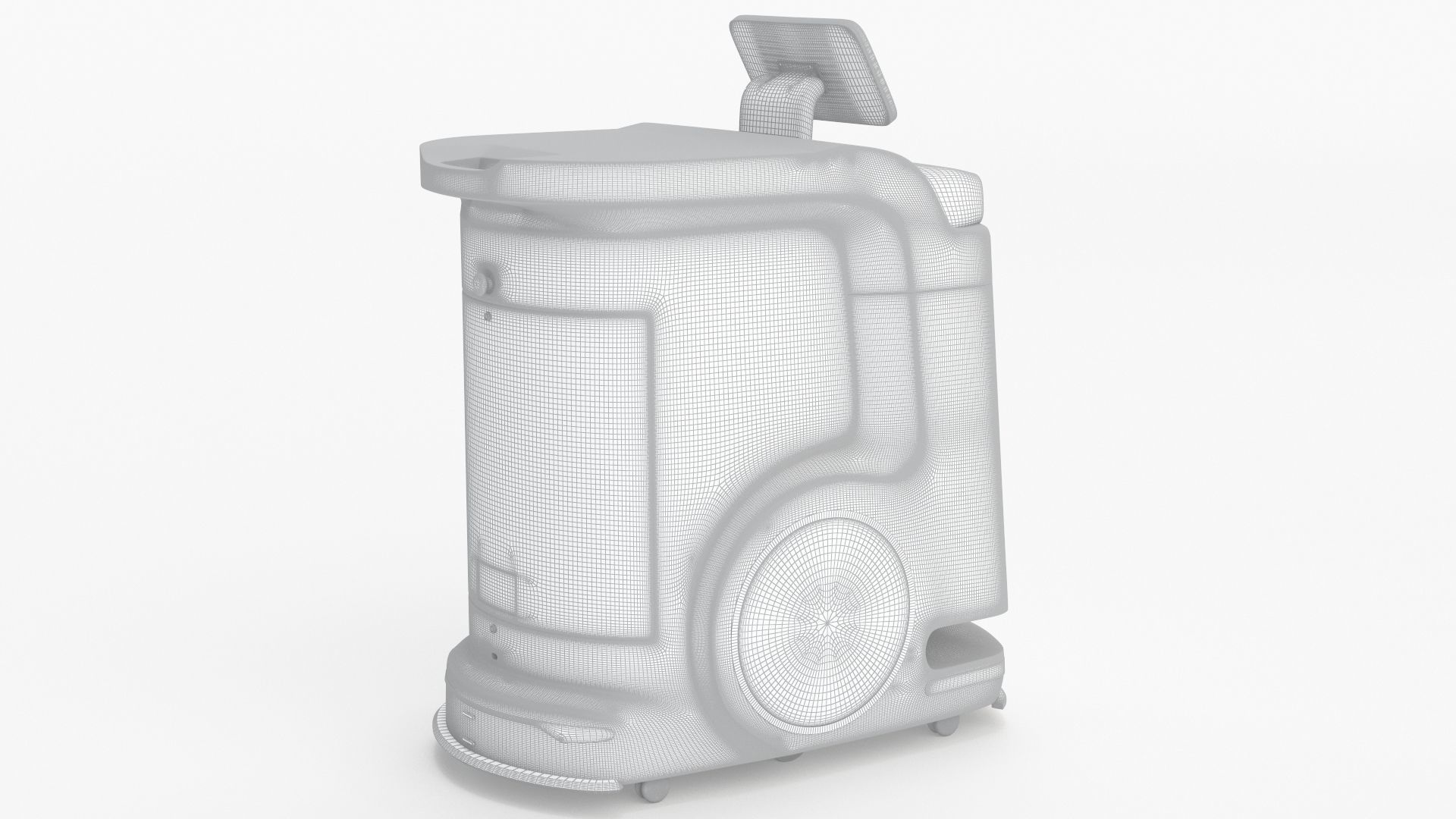 Saite Hospital Delivery Robot 3D model_13