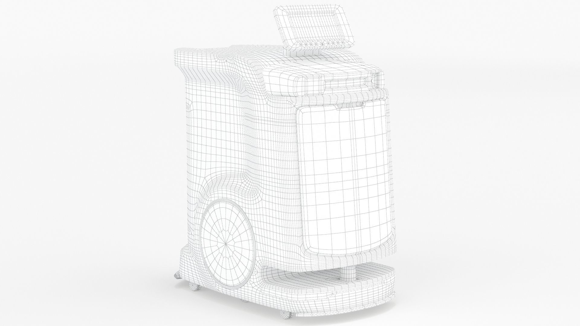 Saite Hospital Delivery Robot 3D model_12