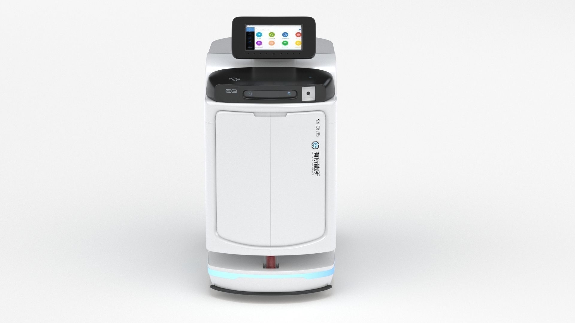 Saite Hospital Delivery Robot 3D model_37
