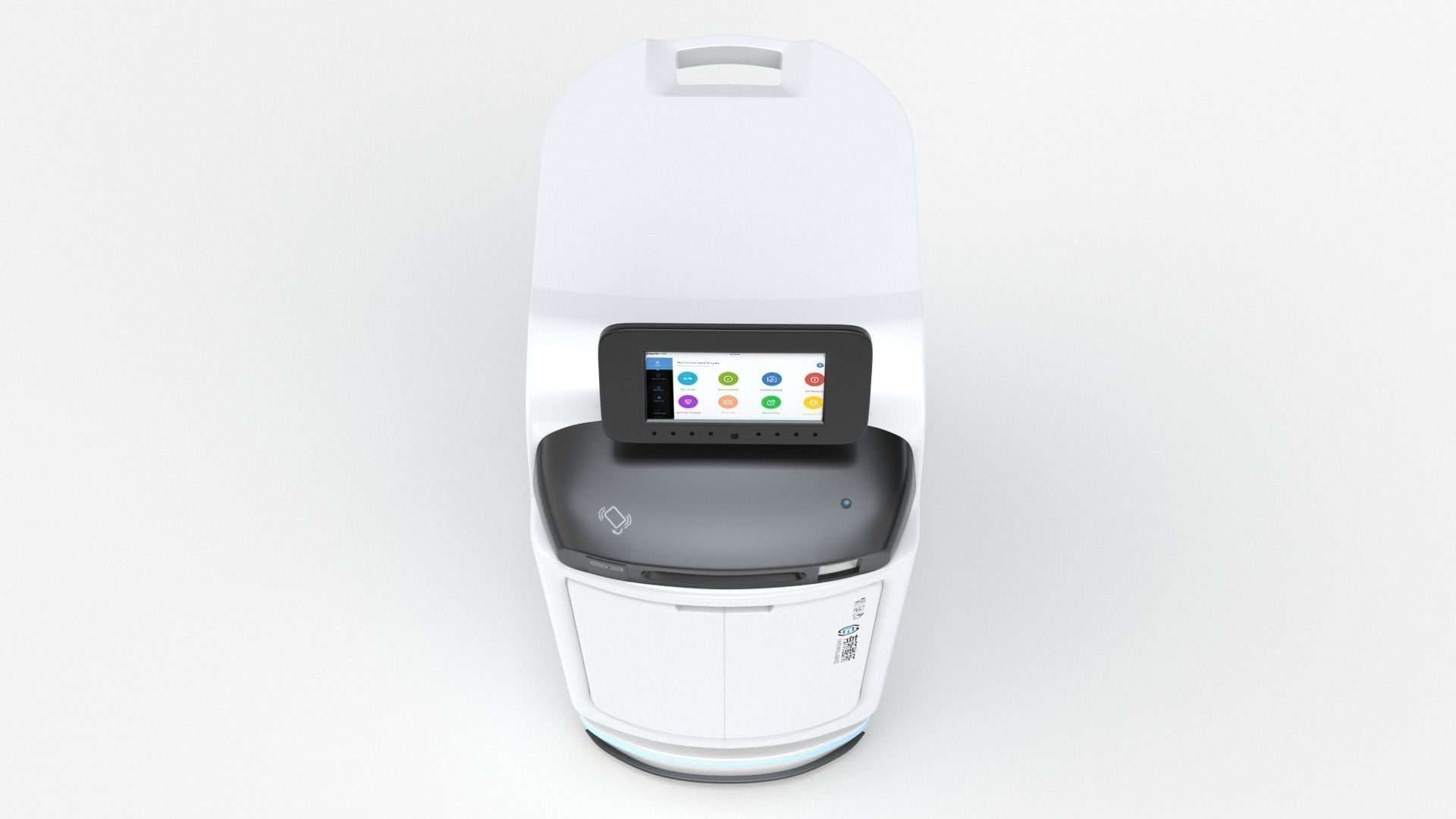 Saite Hospital Delivery Robot 3D model_15