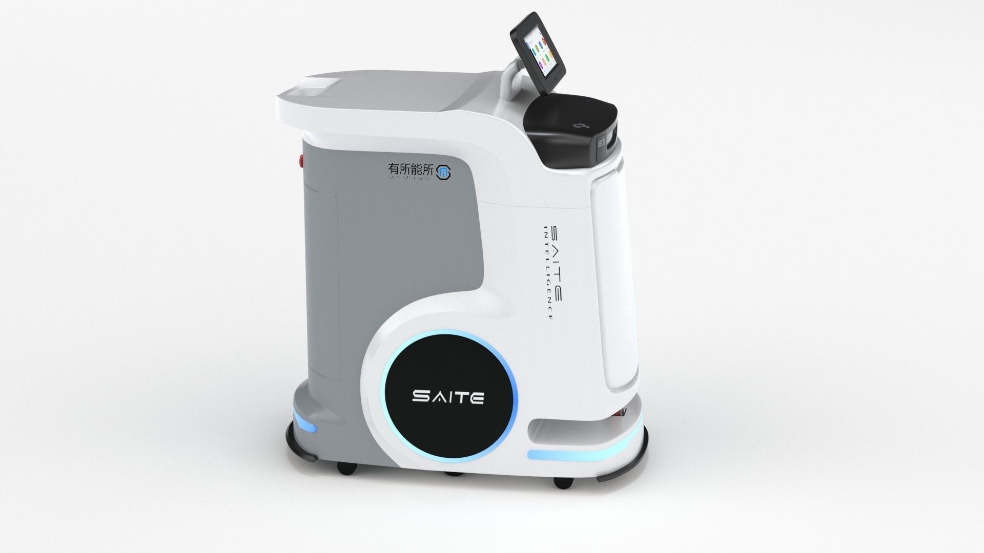 Saite Hospital Delivery Robot 3D model_23