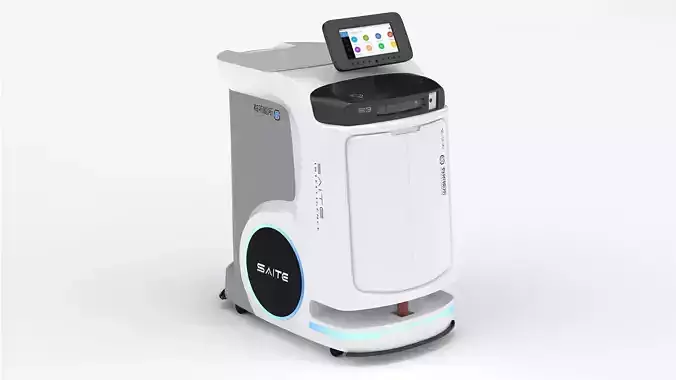 Saite Hospital Delivery Robot 3D model