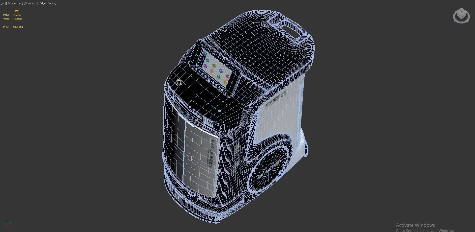 Saite Hospital Delivery Robot 3D model_10