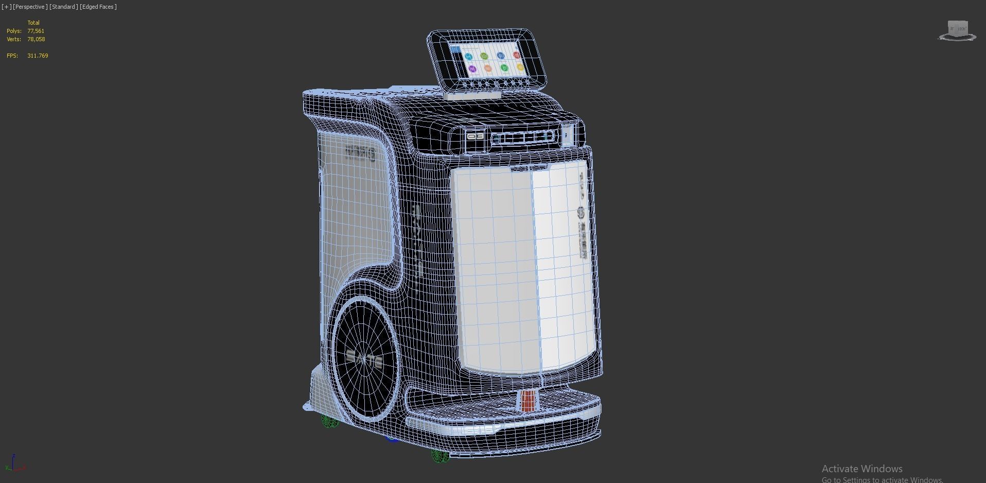 Saite Hospital Delivery Robot 3D model_6