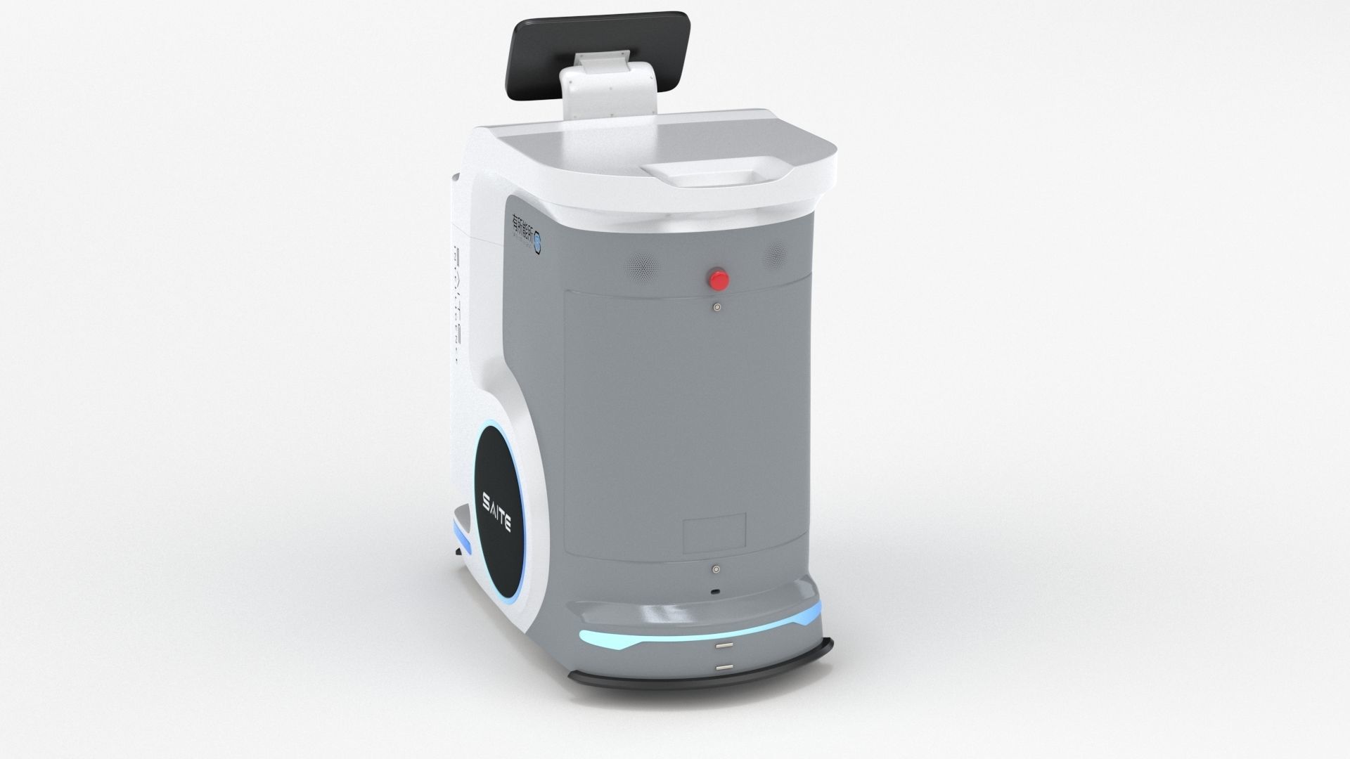 Saite Hospital Delivery Robot 3D model_29