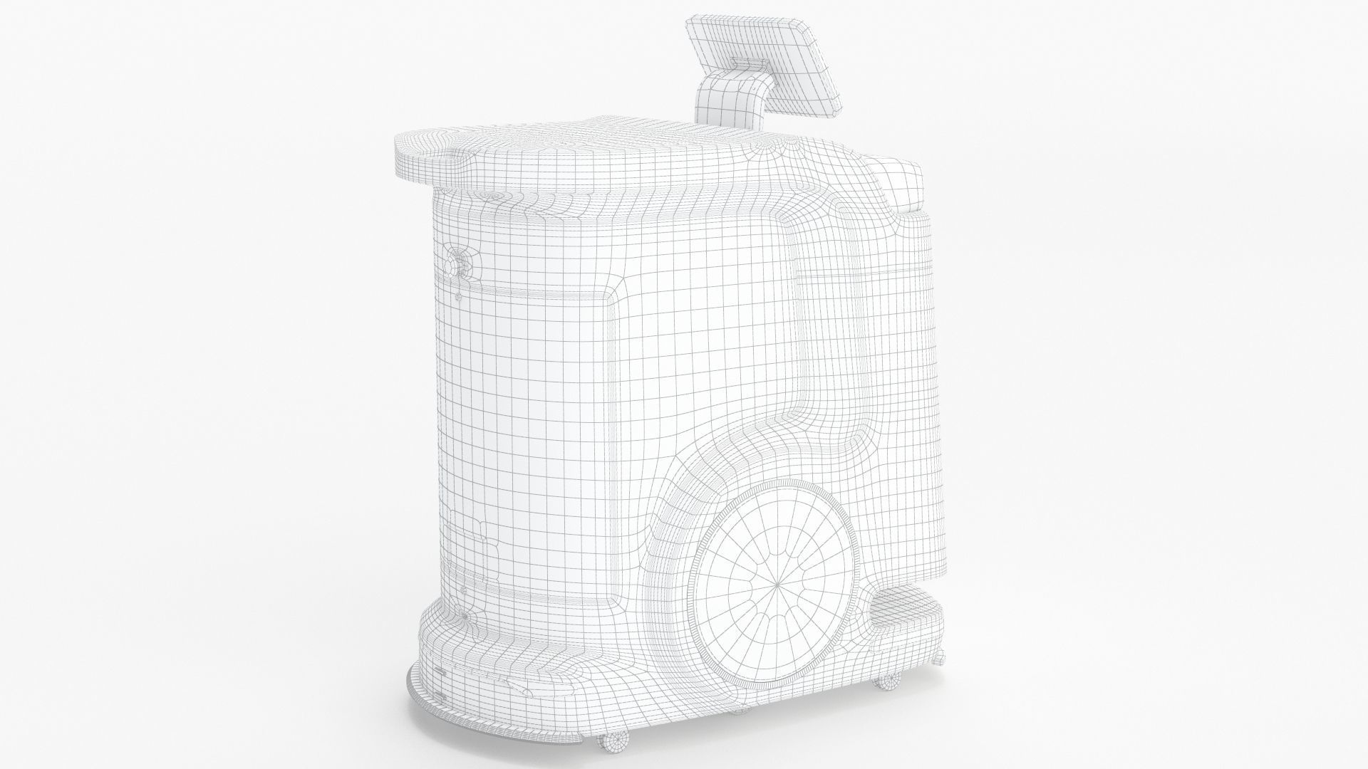 Saite Hospital Delivery Robot 3D model_11