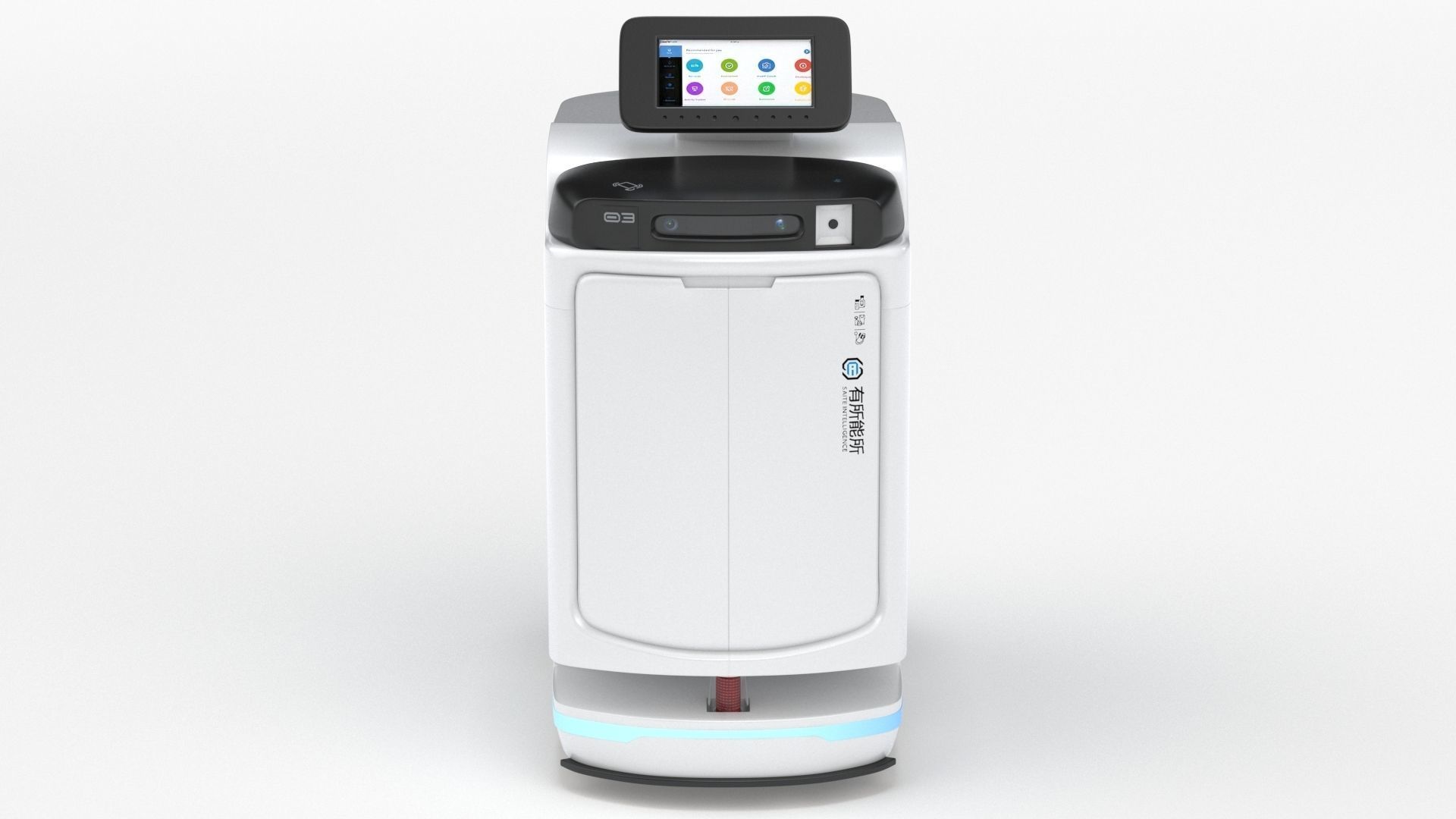 Saite Hospital Delivery Robot 3D model_16