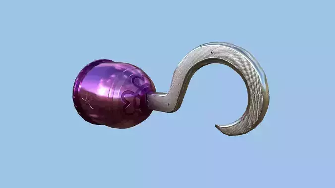 Pirate Hook A8 - Pink Female - Character Design Fashion Low-poly 3D model