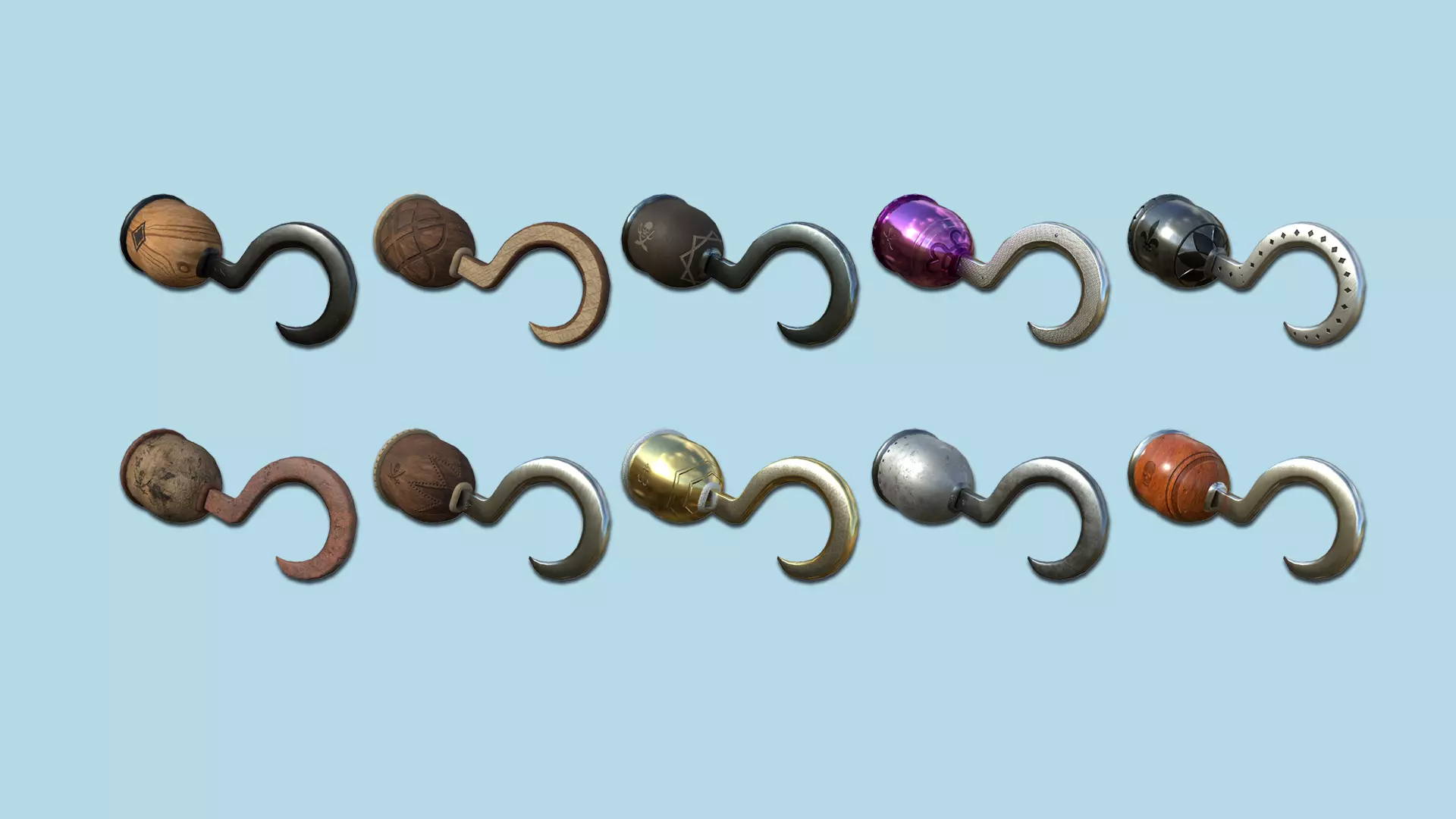 10 Pirate Hook Collection - Character Design Fashion _0