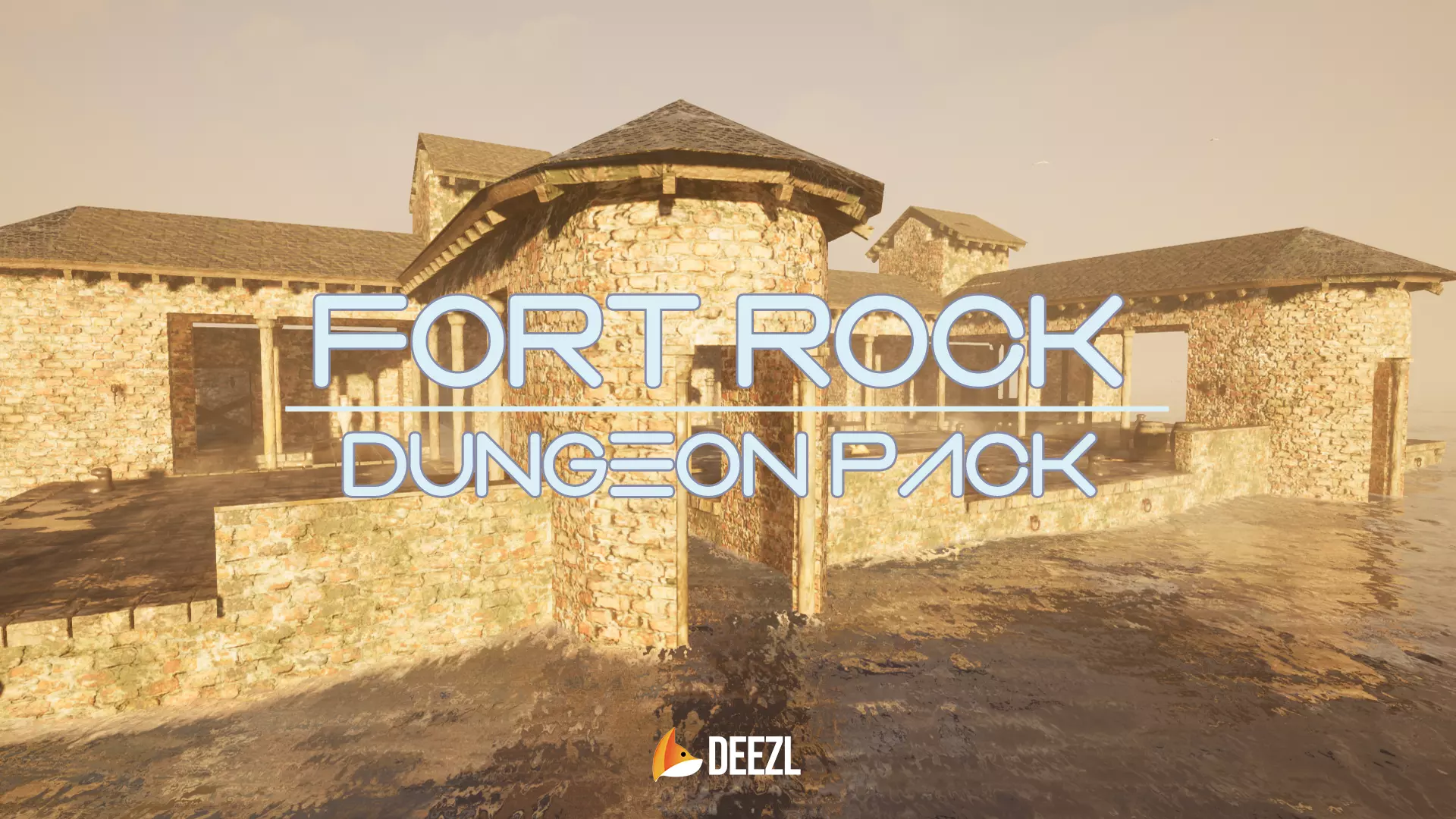 Fort Rock - Asset Pack Low-poly 3D model_0