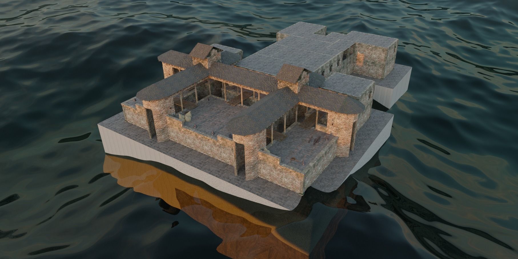 Fort Rock - Asset Pack Low-poly 3D model_3