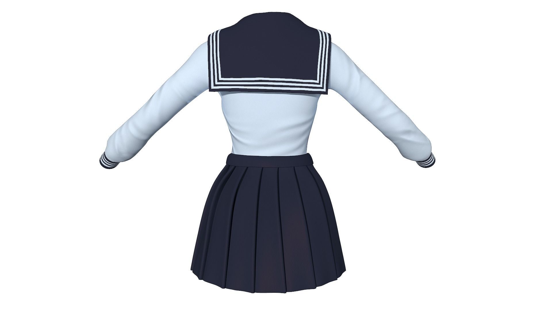 School Uniforms 3D model_4