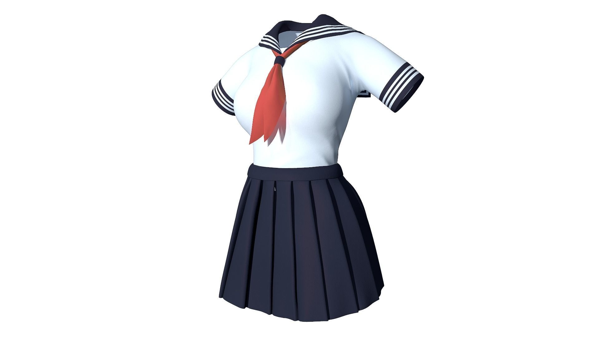 School Uniforms 3D model_1