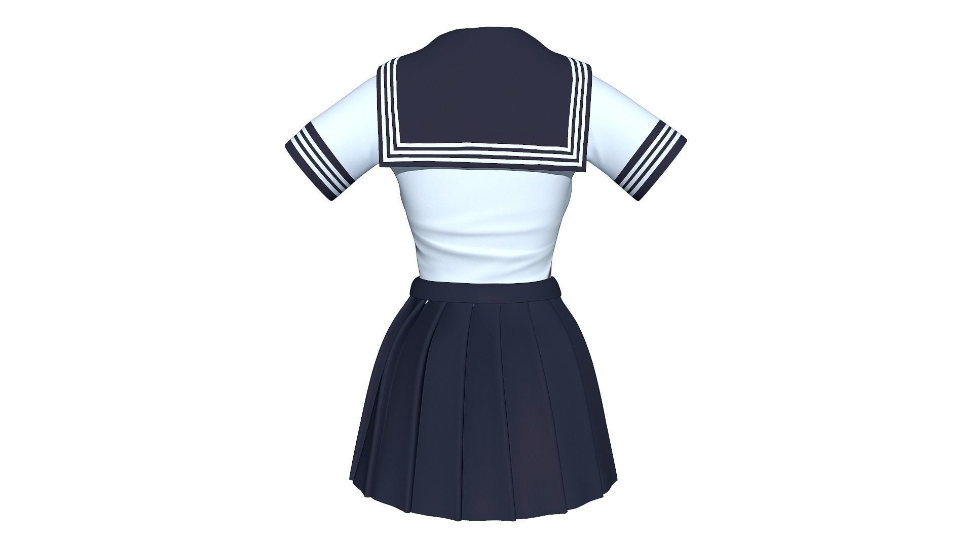 School Uniforms 3D model_2