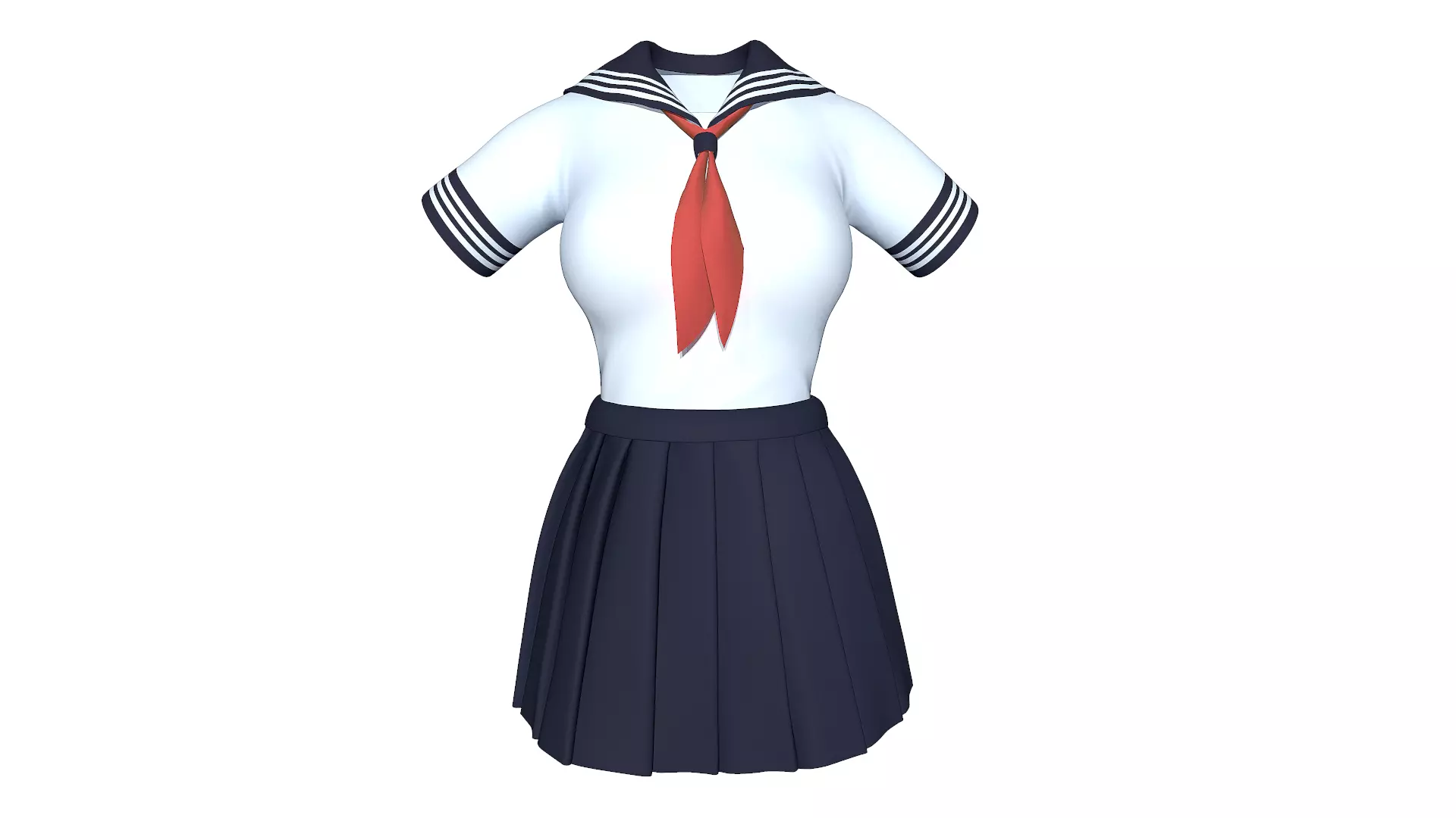 School Uniforms 3D model_0
