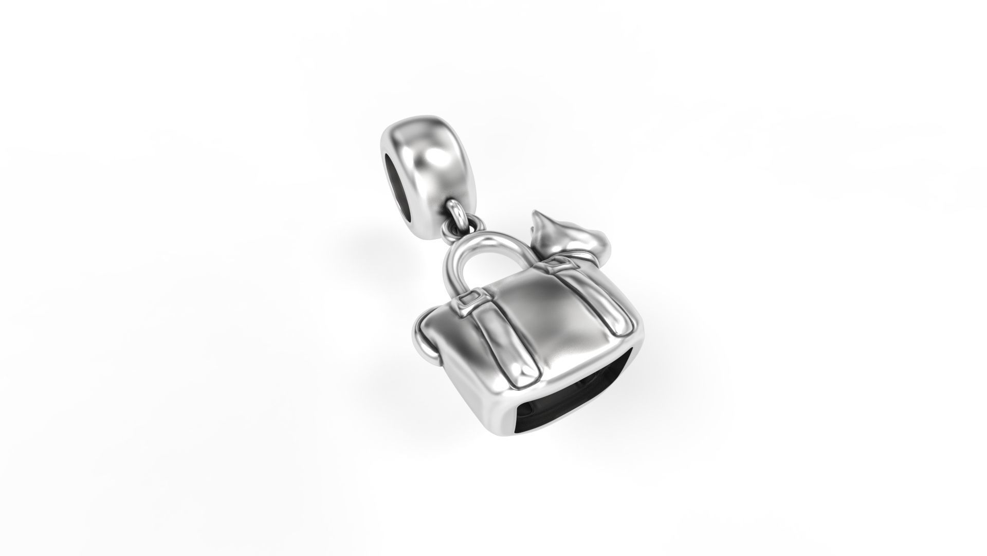 Bag with Dog Charm 3D print model_3