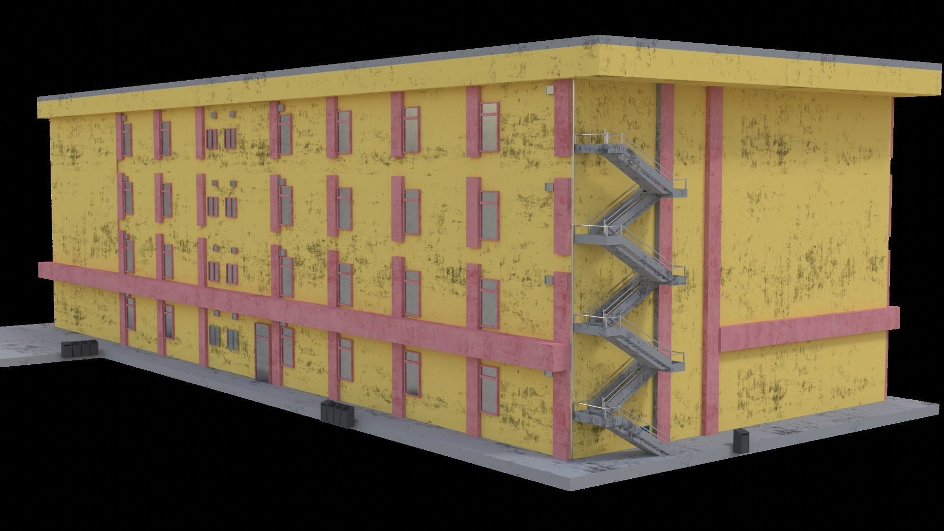 School building 3D model_1
