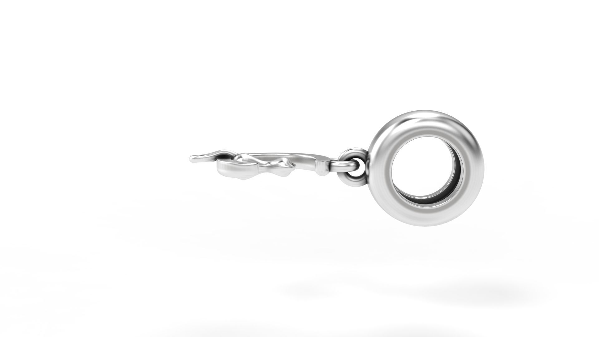 Cat with Moon Charm 3D print model_4