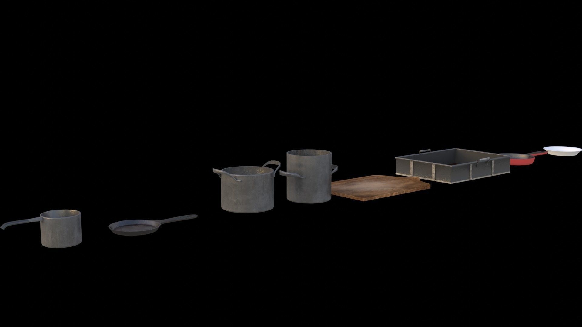 Kitchen utensils 3D model_3