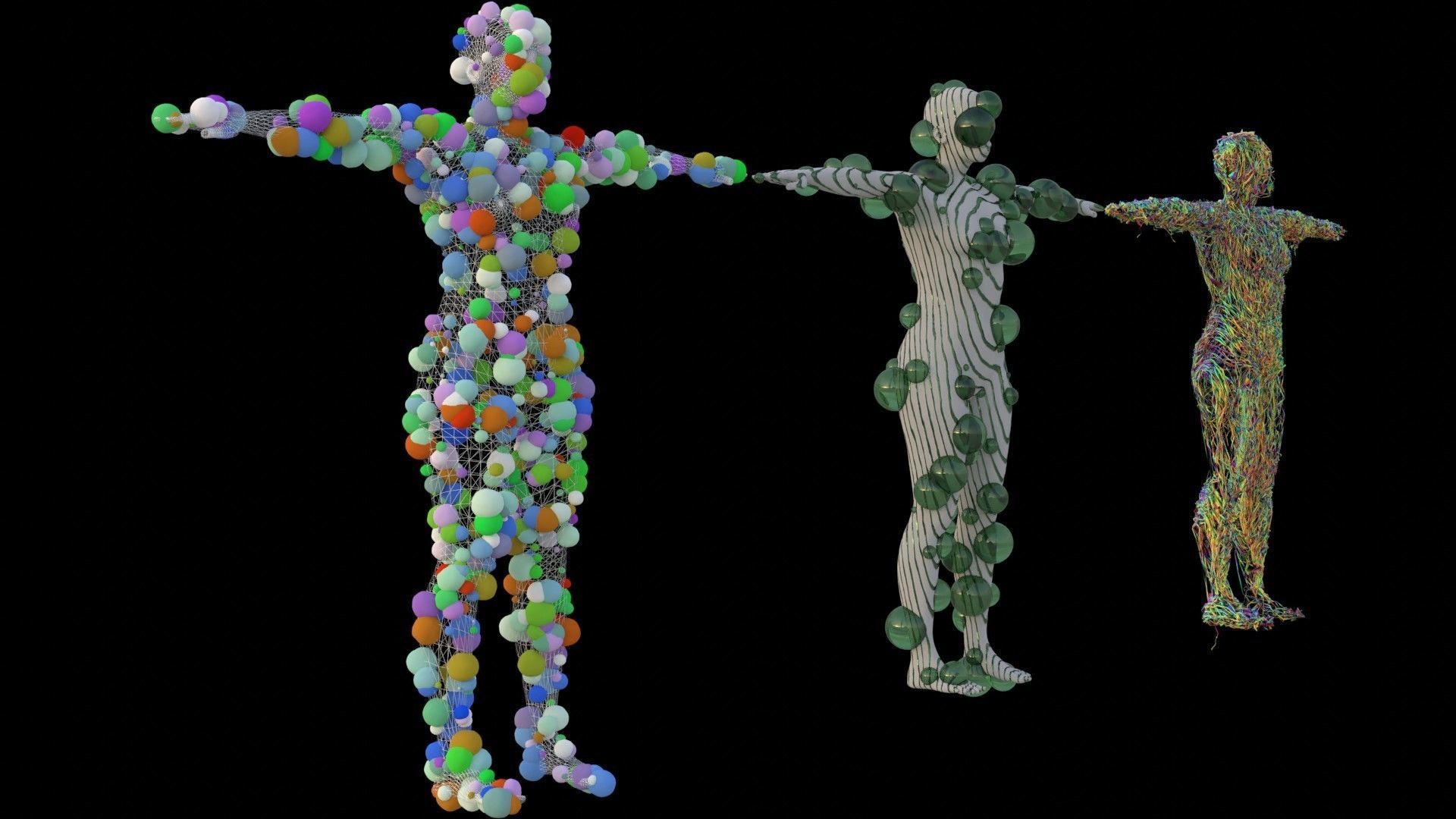 Female models 3D model_1