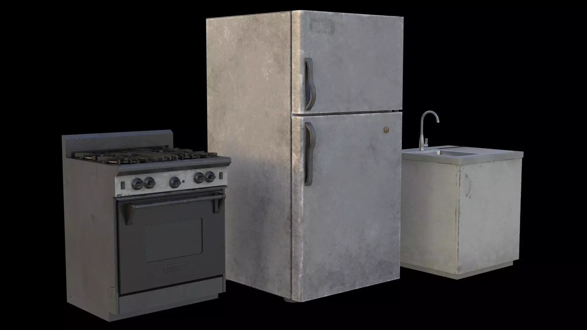 Kitchen items 3D model_0