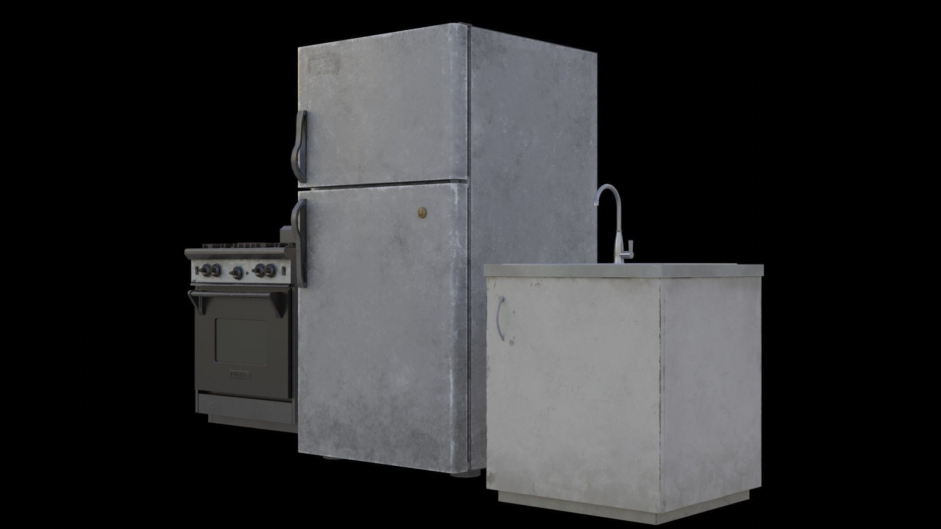 Kitchen items 3D model_3