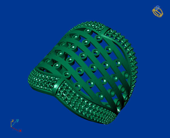 Women Stone Rings Diamond 3D print model_1