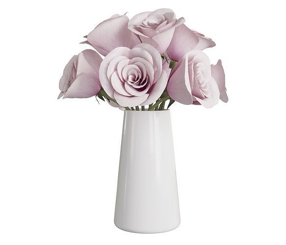 Roses flowers 3D model
