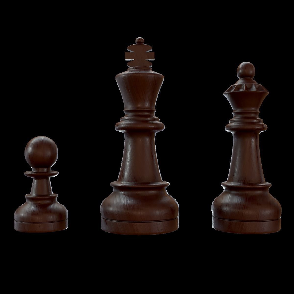 Staunton chess set - Updated 3D model_4