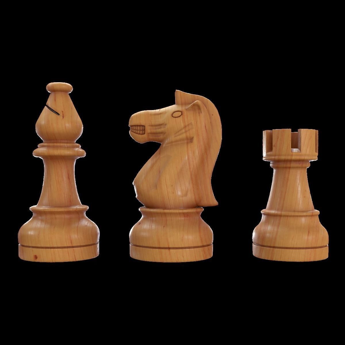 Staunton chess set - Updated 3D model_5