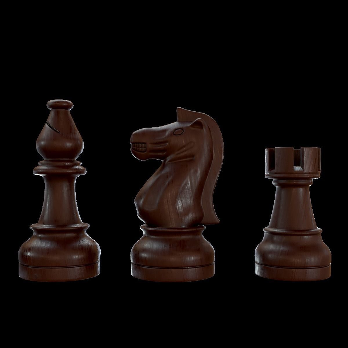 Staunton chess set - Updated 3D model_6