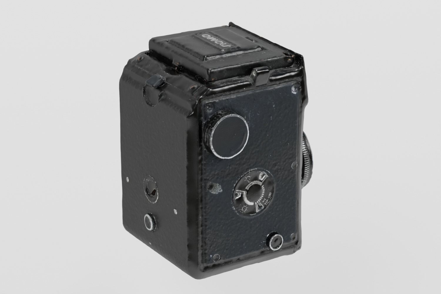 Vintage Box Camera Lomo photogrammetry scan PBR 4K textures Low-poly 3D model_4
