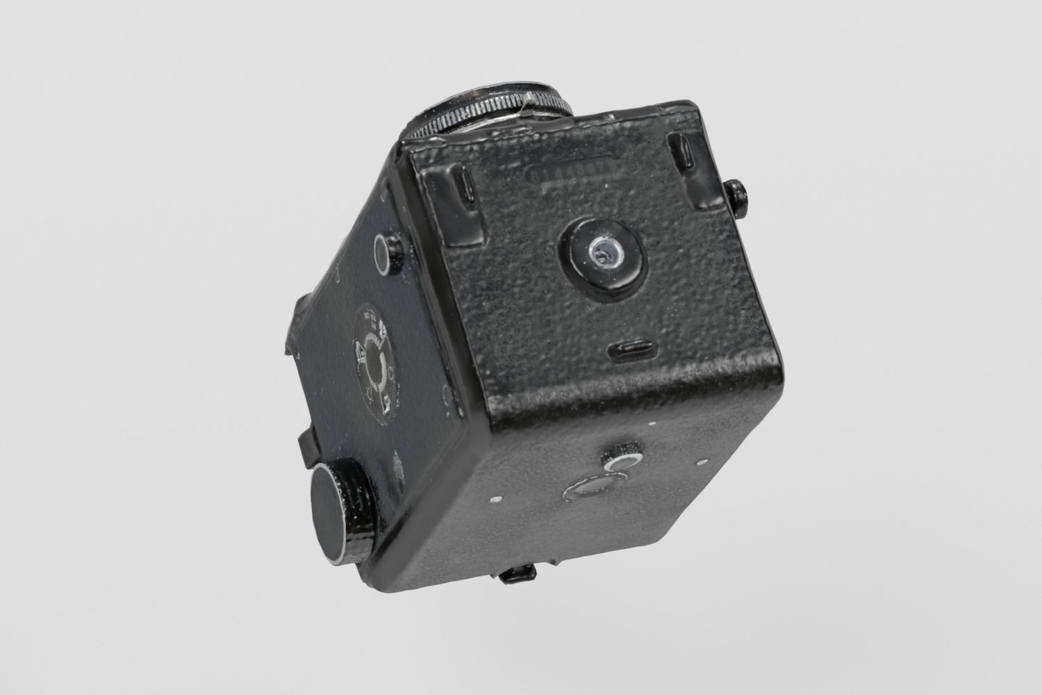 Vintage Box Camera Lomo photogrammetry scan PBR 4K textures Low-poly 3D model_10