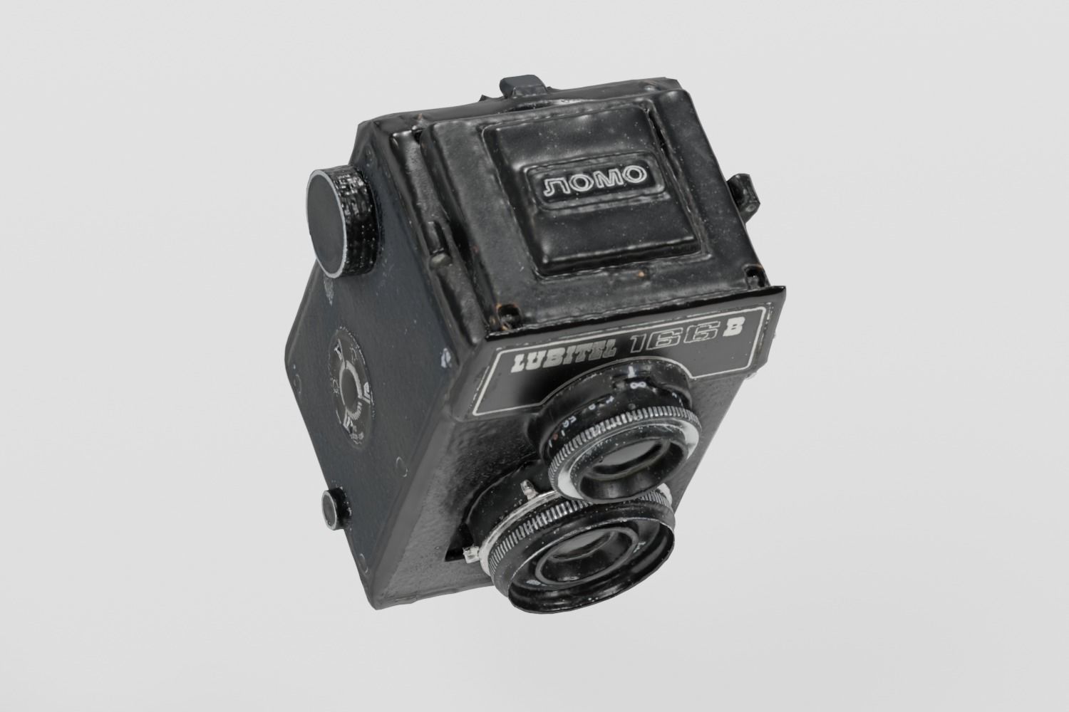 Vintage Box Camera Lomo photogrammetry scan PBR 4K textures Low-poly 3D model_7