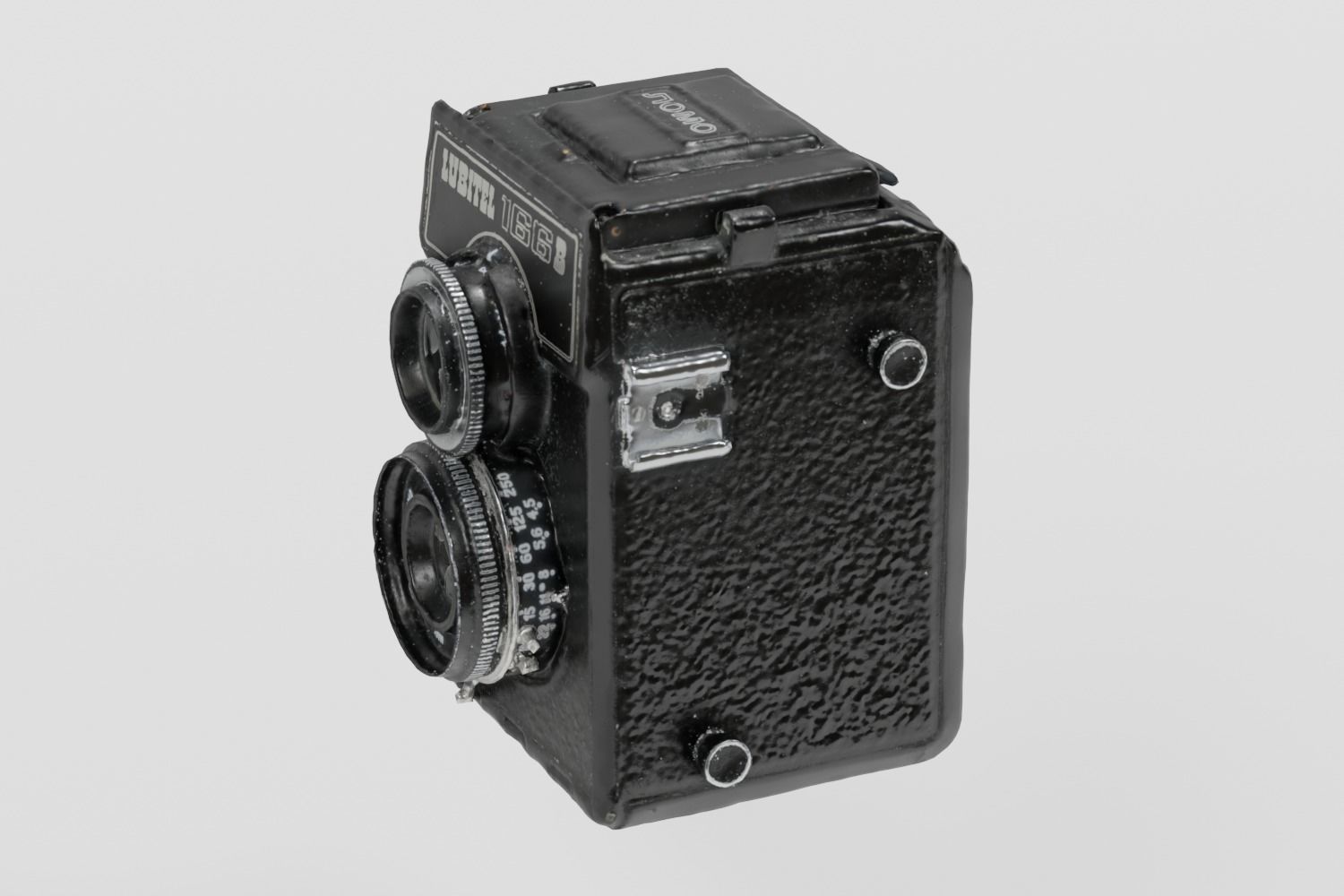 Vintage Box Camera Lomo photogrammetry scan PBR 4K textures Low-poly 3D model_6